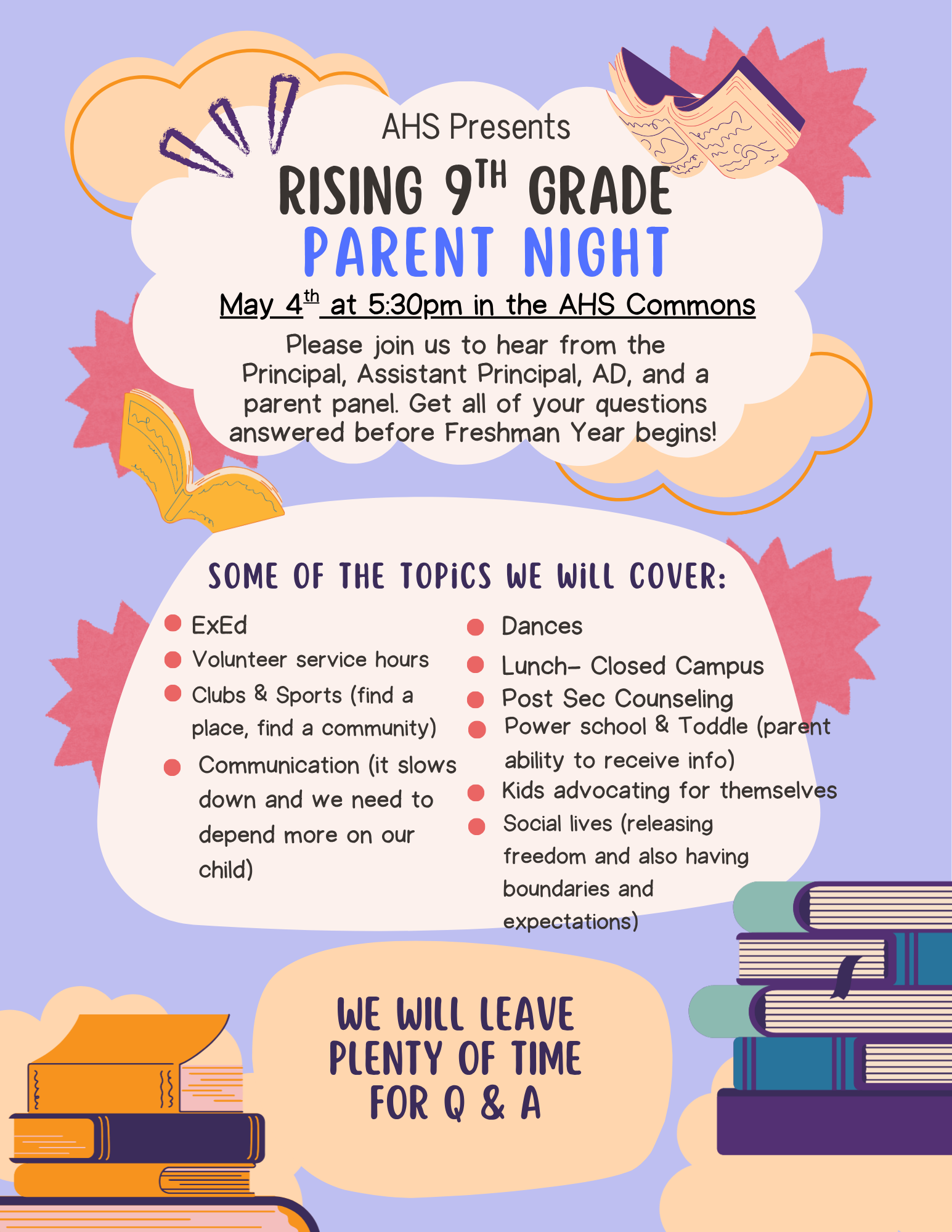 Rising 9th Grade Parent Night